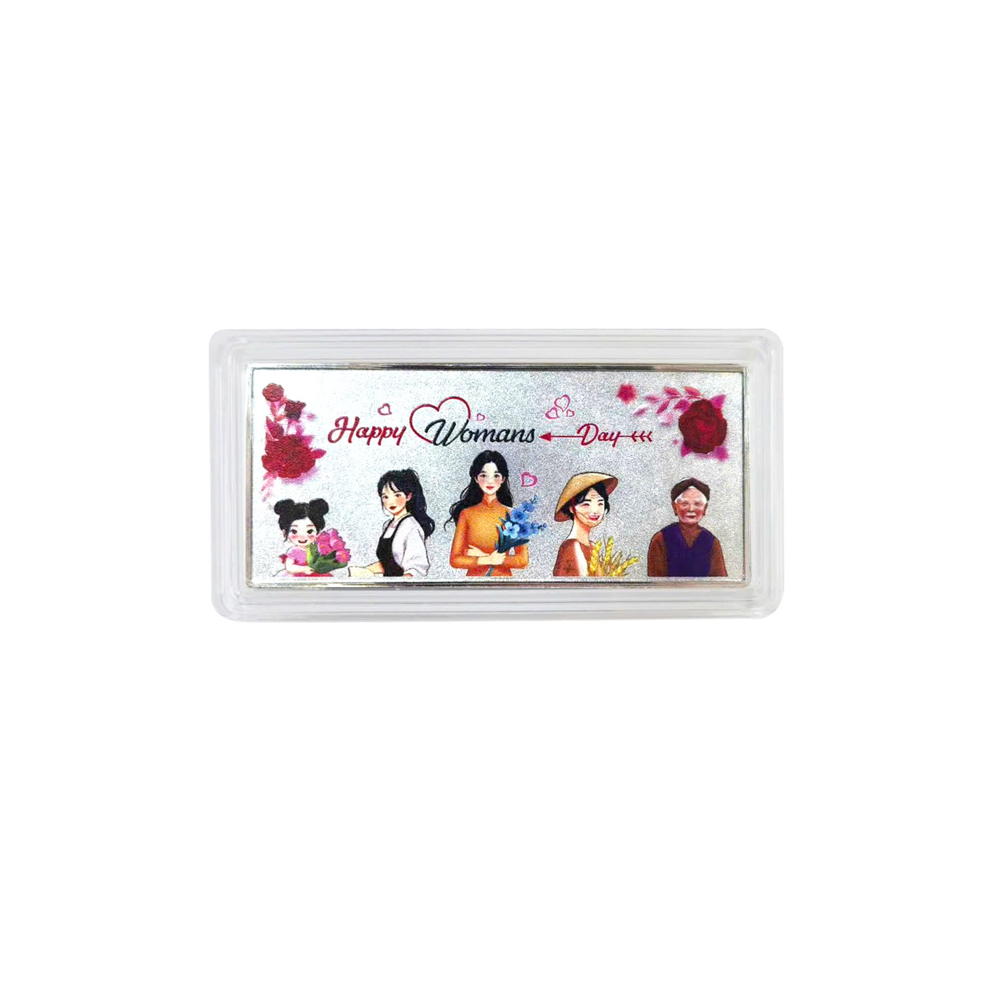 Happy Womans Day - 5 chỉ Fine Silver Bar (Family 2025)